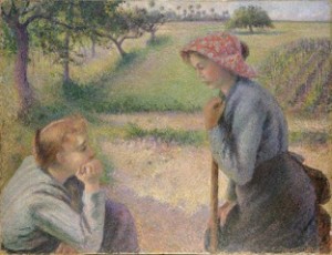 Camille_Pissarro_Two_Young_Peasant_Women