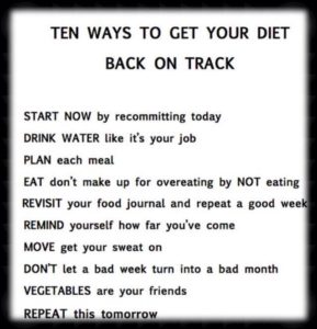 Back on diet tips