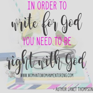 Write for God with website