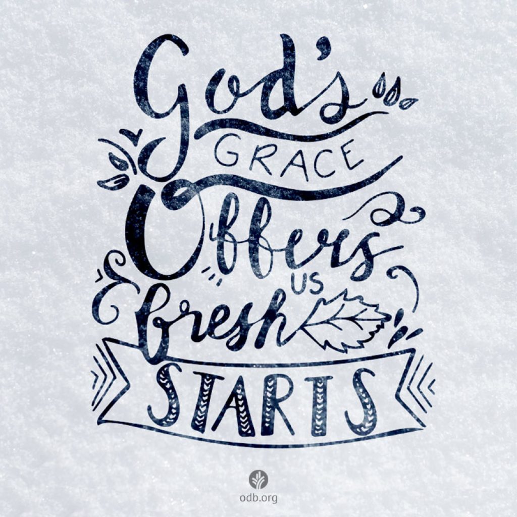 God's grace is how I find 5 ways to a fresh start in the New Year