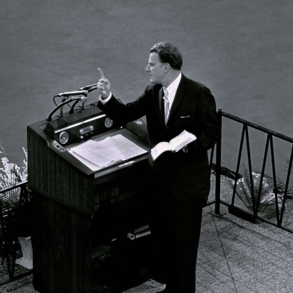 Pastor Billy Graham preached the gopel around the world
