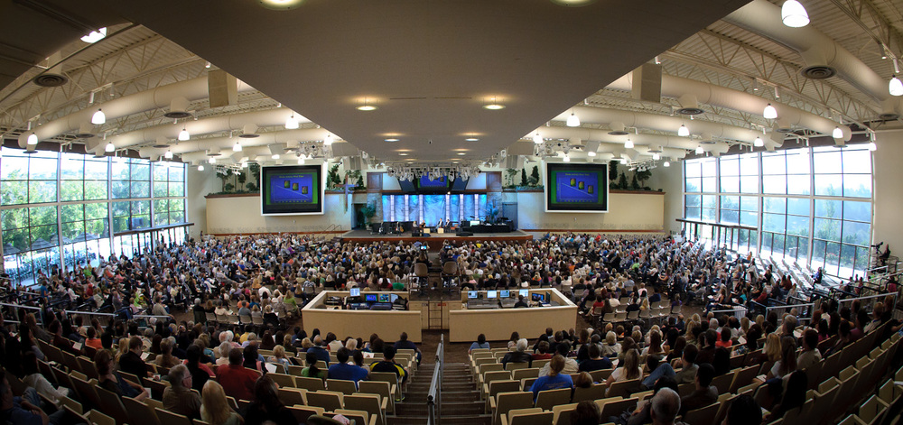 Saddleback Church is not a dark church, it's flooded with light